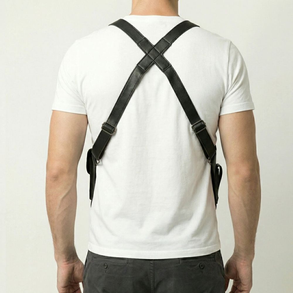 Premium Leather Shoulder Bag - Hidden Anti-Theft Compartments
