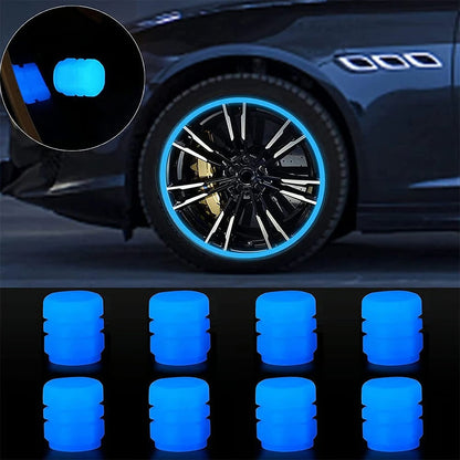 50PCS Glow-in-the-Dark Car Tire Valve Cap Set