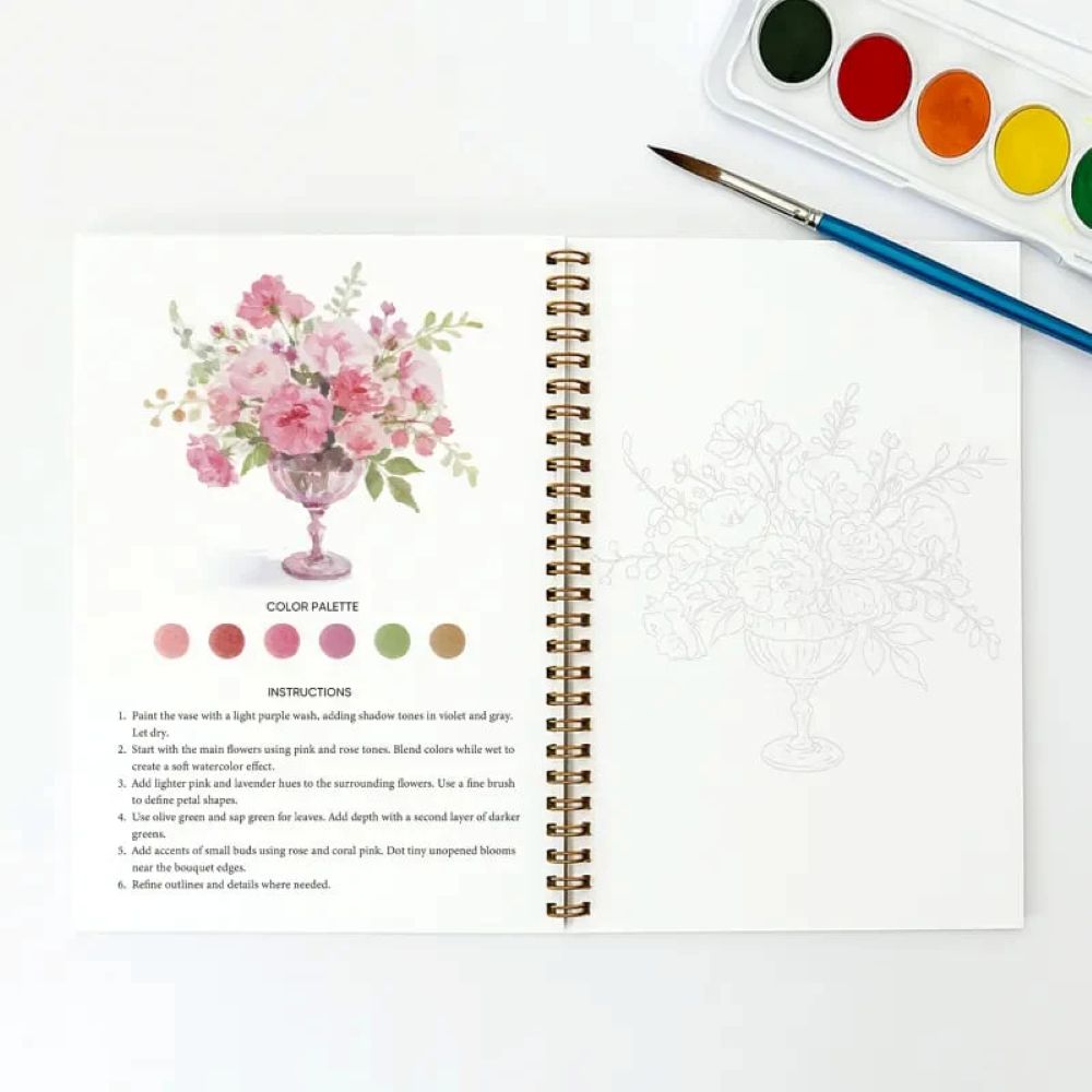 Beginner-Friendly - Watercolor Workbook