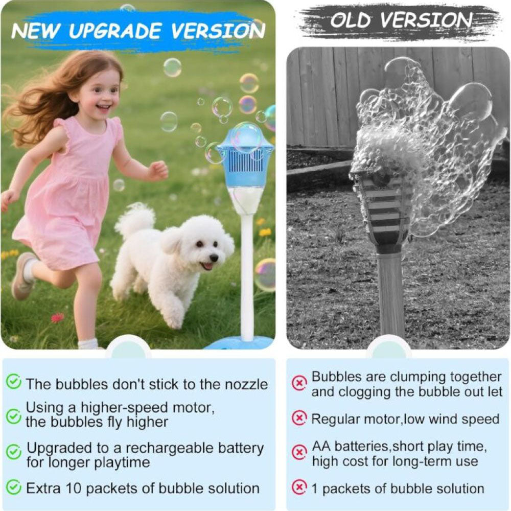 Adjustable-Height Magic Bubble Machine