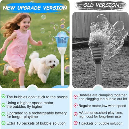 Adjustable-Height Magic Bubble Machine