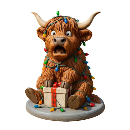 Highland Cow Advent Calendar 2025 - 3D Handmade Highland Cow Doll (24Pcs)