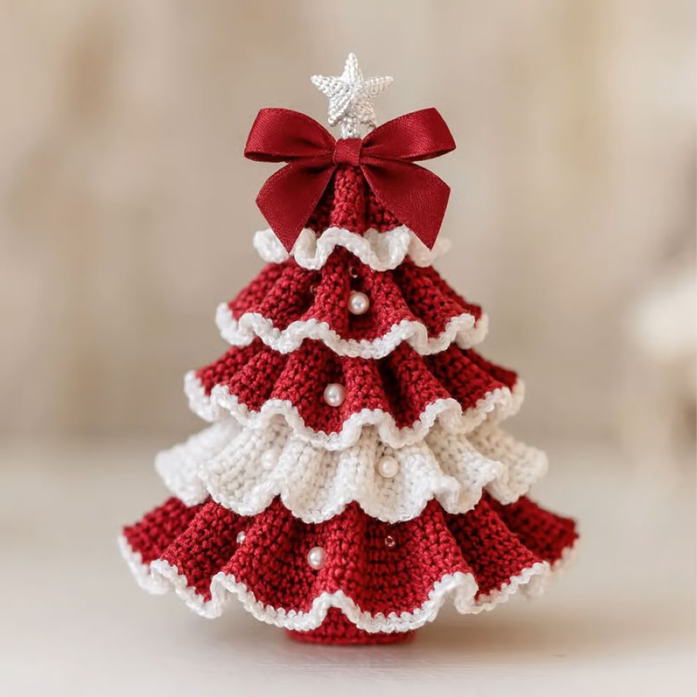 DIY Crochet Christmas Tree Kit – ✨Handmade Holiday Decoration Set