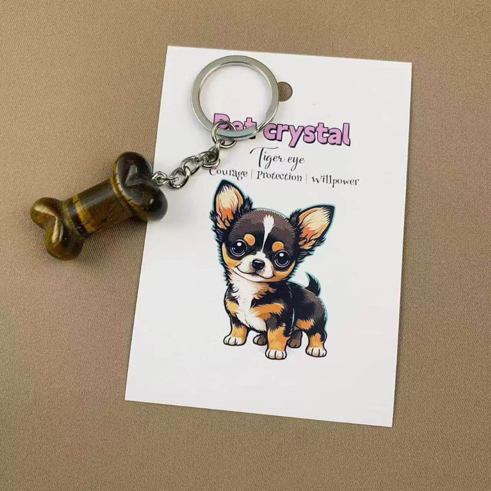Pet Crystal Charm Keychain – Emotional Support Gift