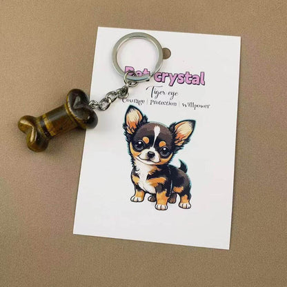 Pet Crystal Charm Keychain – Emotional Support Gift