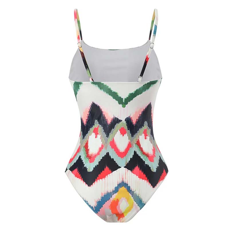 Gradient Tie Dye Wrap Hip Long Dress Two Piece Swimsuit - F380