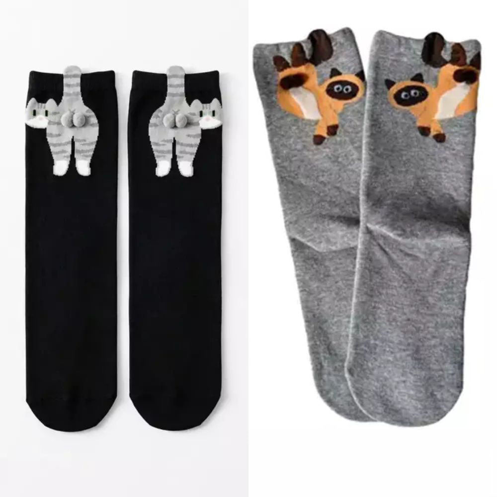 Cute Cat Socks with Balls