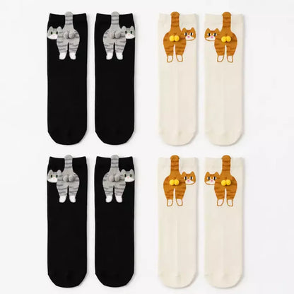 Cute Cat Socks with Balls