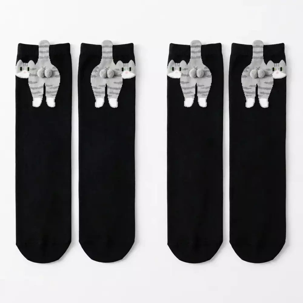 Cute Cat Socks with Balls