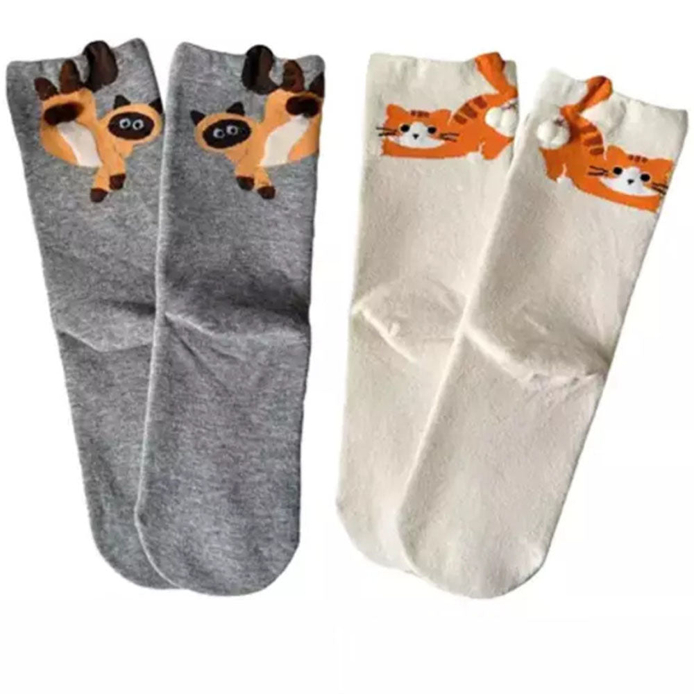 Cute Cat Socks with Balls