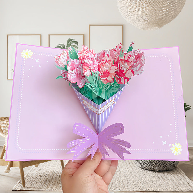 Vibrant 3D Butterfly & Daisy Pop-Up Greeting Card💐🦋