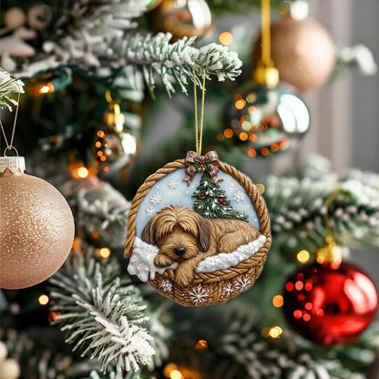 Briard In Mini Basket Ornament - MB004