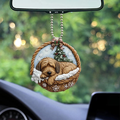 Briard In Mini Basket Ornament - MB004