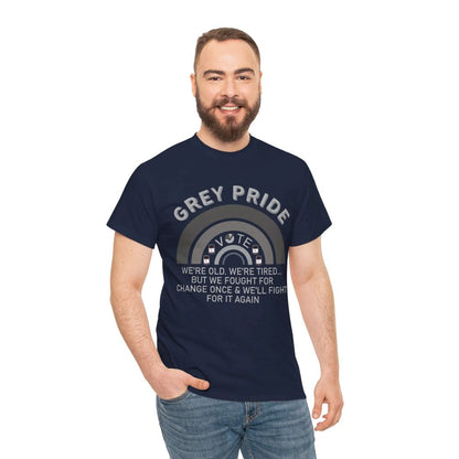 Grey Pride T-Shirt – Inspirational Aging With Strength Graphic Tee