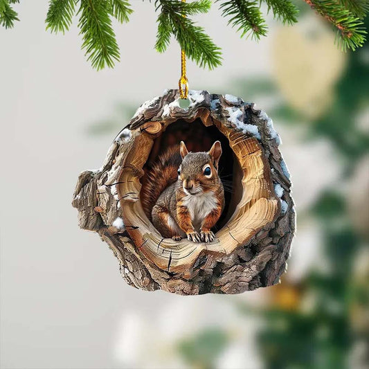 Squirrel - Animal Christmas Ornament CH042