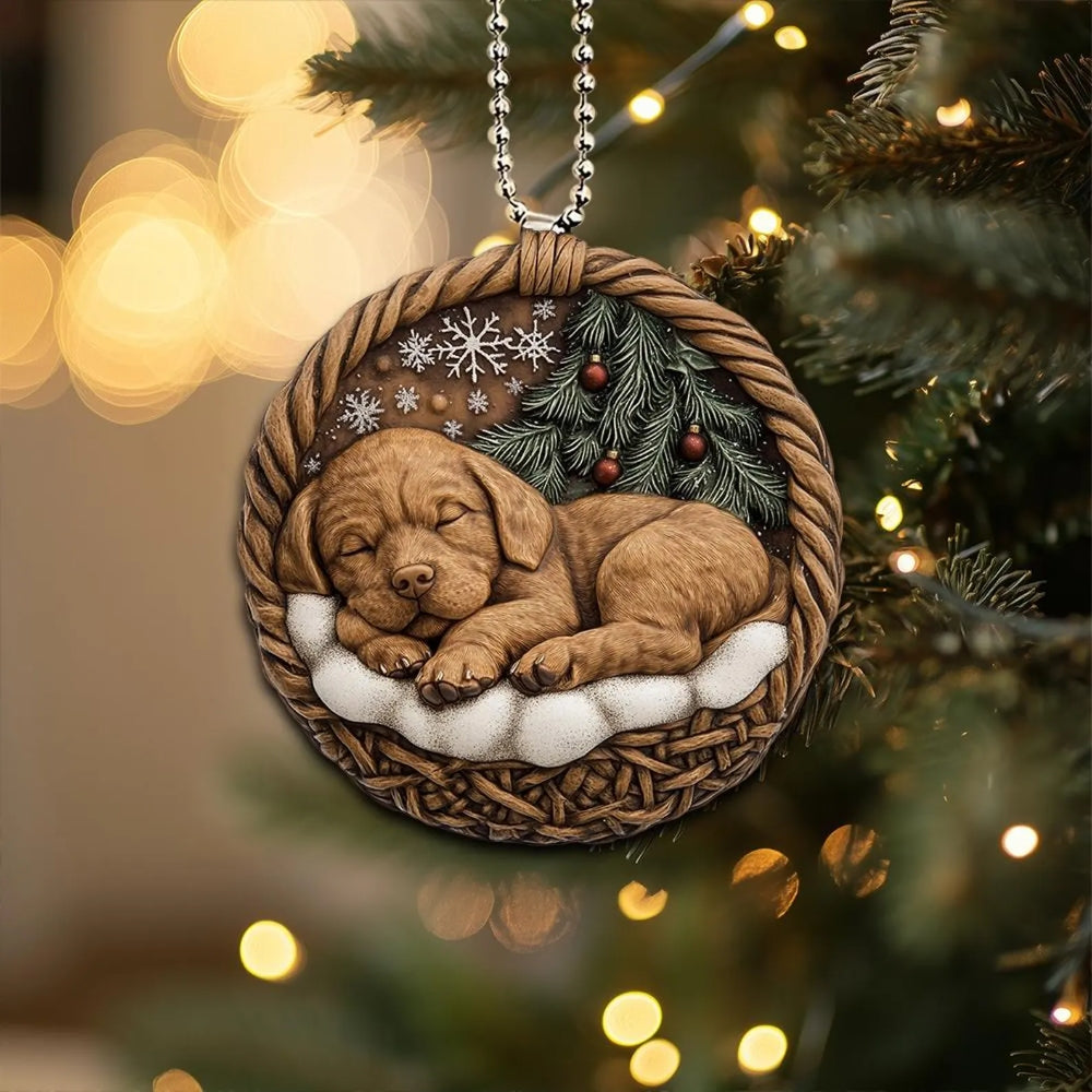 Chesapeake Bay Retriever In Mini Basket Ornament - MB043