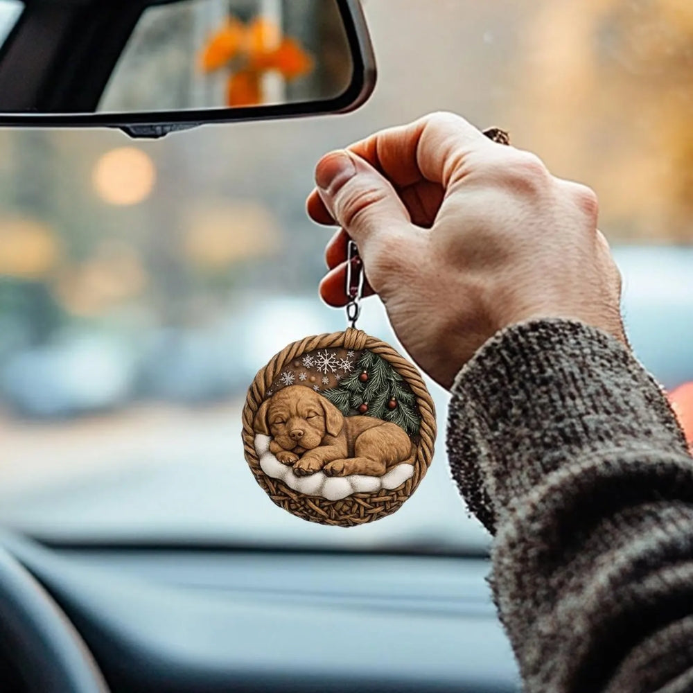 Chesapeake Bay Retriever In Mini Basket Ornament - MB043