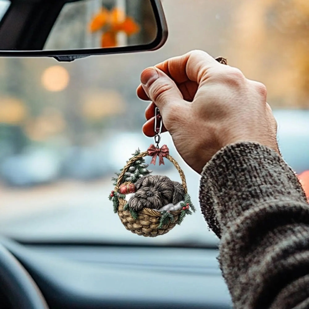 Bouvier Des Flandres In Mini Basket Ornament - MB044