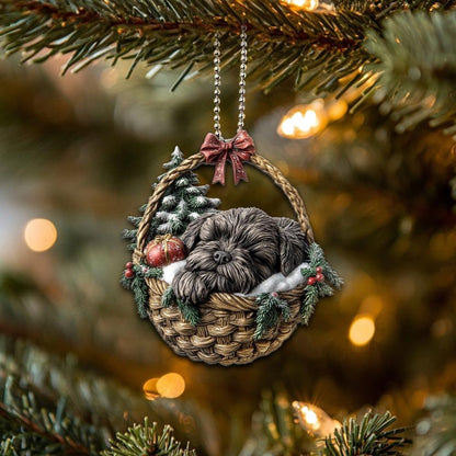 Bouvier Des Flandres In Mini Basket Ornament - MB044