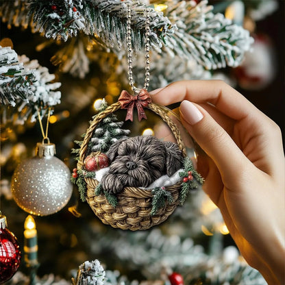 Bouvier Des Flandres In Mini Basket Ornament - MB044