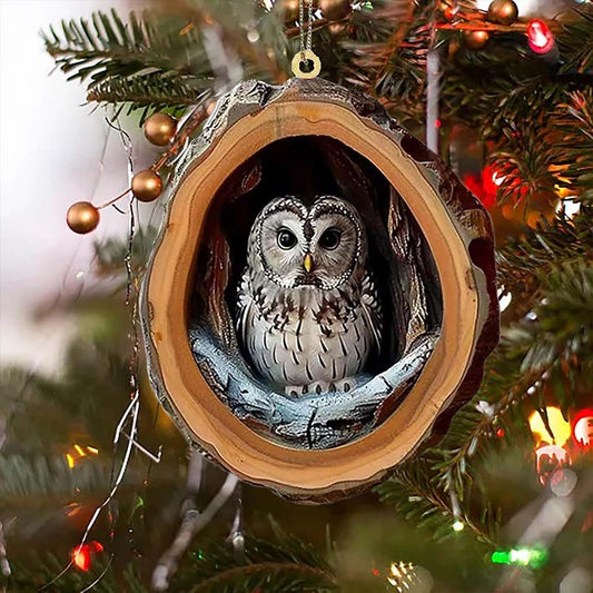 Owl - Animal Christmas Ornament CH045