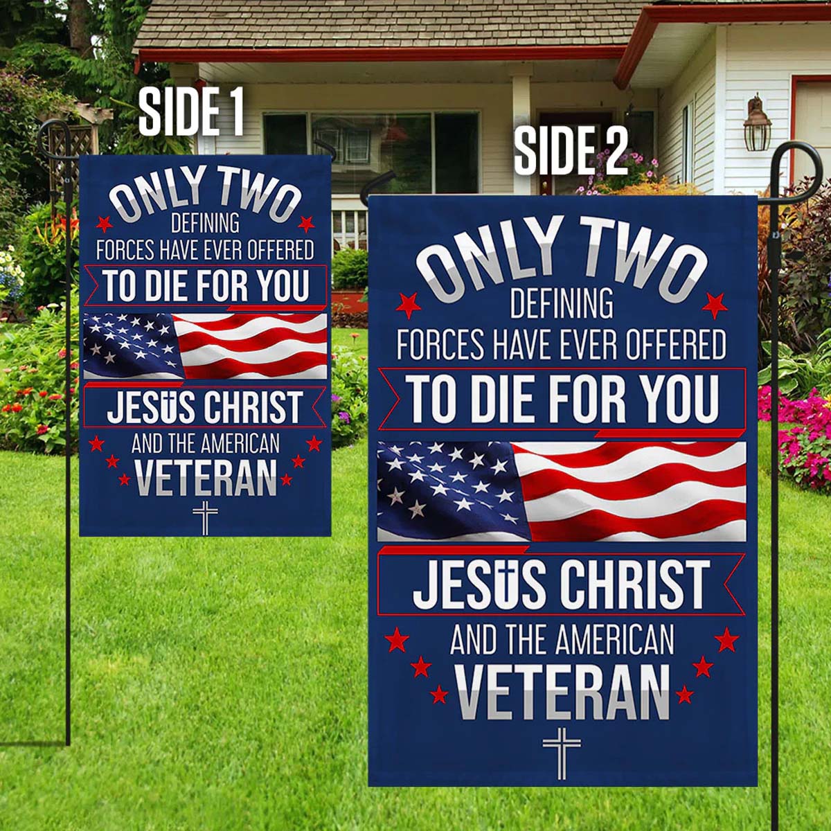 Veterans Day Flag Jesus Christ And The American Flag - C039