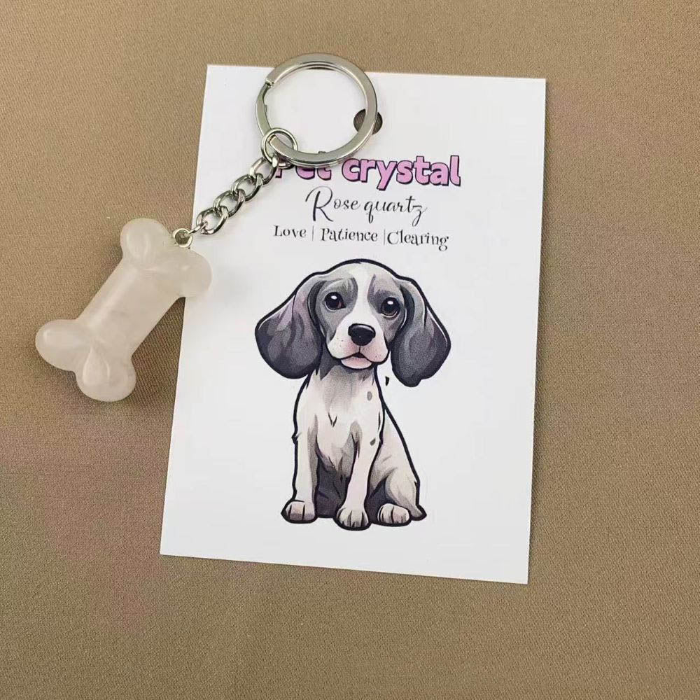 Pet Crystal Charm Keychain – Emotional Support Gift