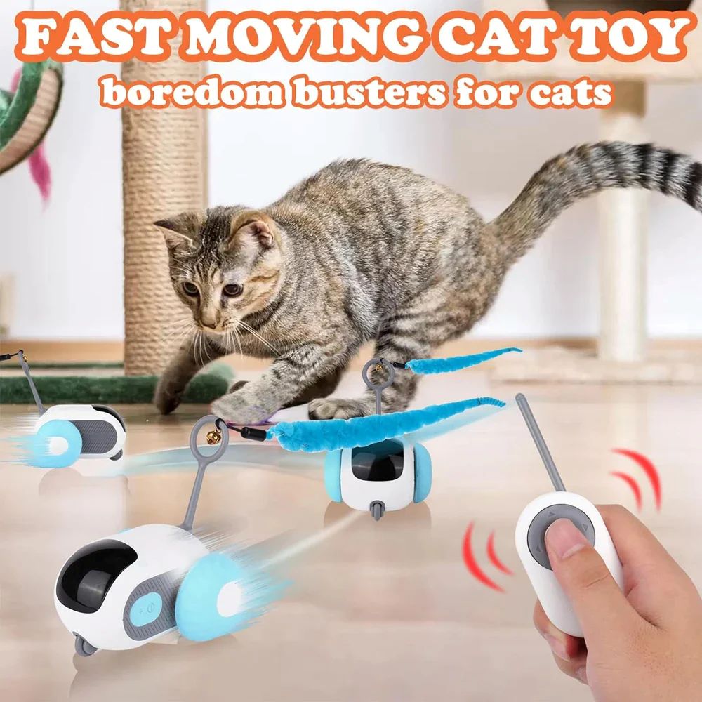 Smart Interactive Remote Control Toy Car For Cats
