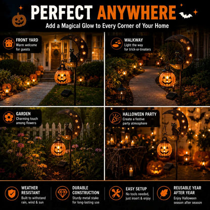 Pumpkin Moon Garden Stake Light🎃