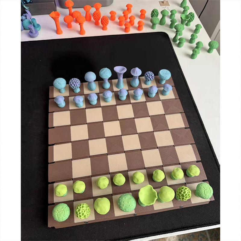 Magnetic Forest Mushrooms Chess