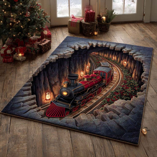 The Christmas Portal - 3D Illusion Area Rug - Lantern Express