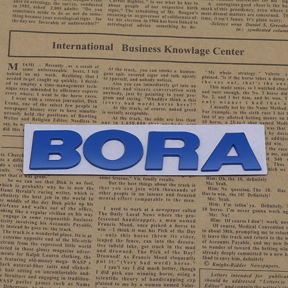 Bora - Emblem Sticker Badge, Funny Decals for Car, Truck, SUV, Motorcycle - TE032