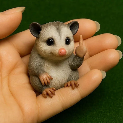 Funny Middle Finger Resin Animals