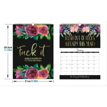 Fuck It Again – 2026 Calendar For Women Who’ve Had Enough