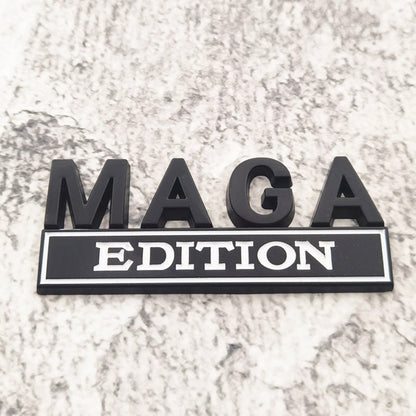 Maga Edition - Emblem Sticker Badge, Funny Decals for Car, Truck, SUV, Motorcycle - TE013