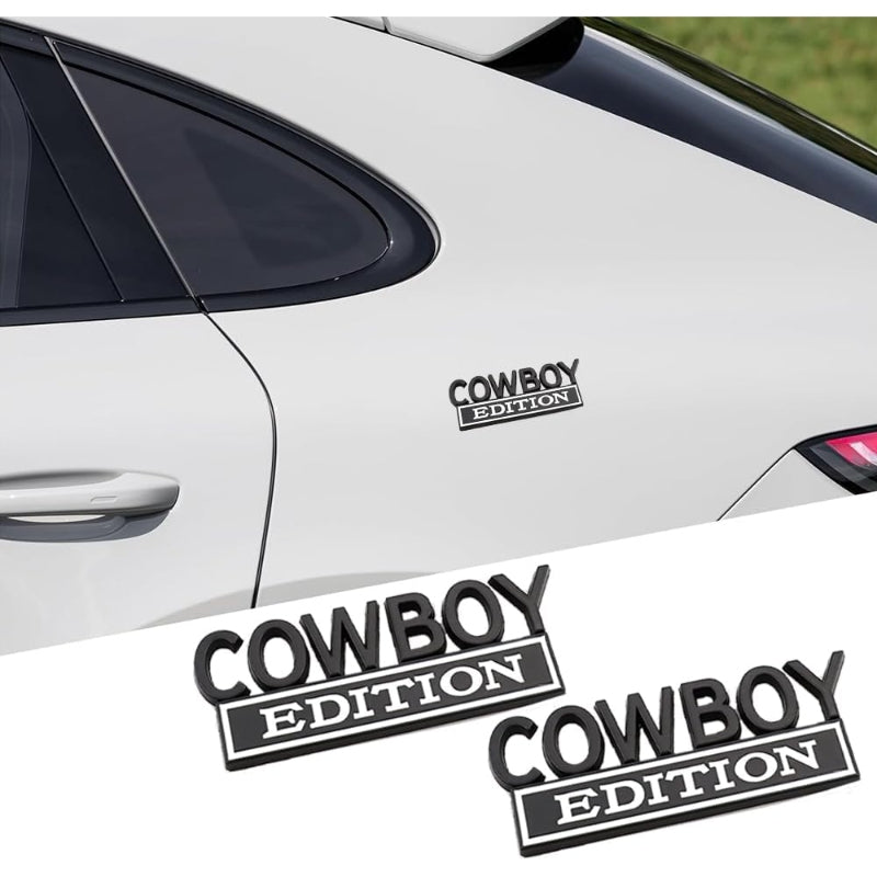 Cowboy Edition - Emblem Sticker Badge, Funny Decals for Car, Truck, SUV, Motorcycle - TE021