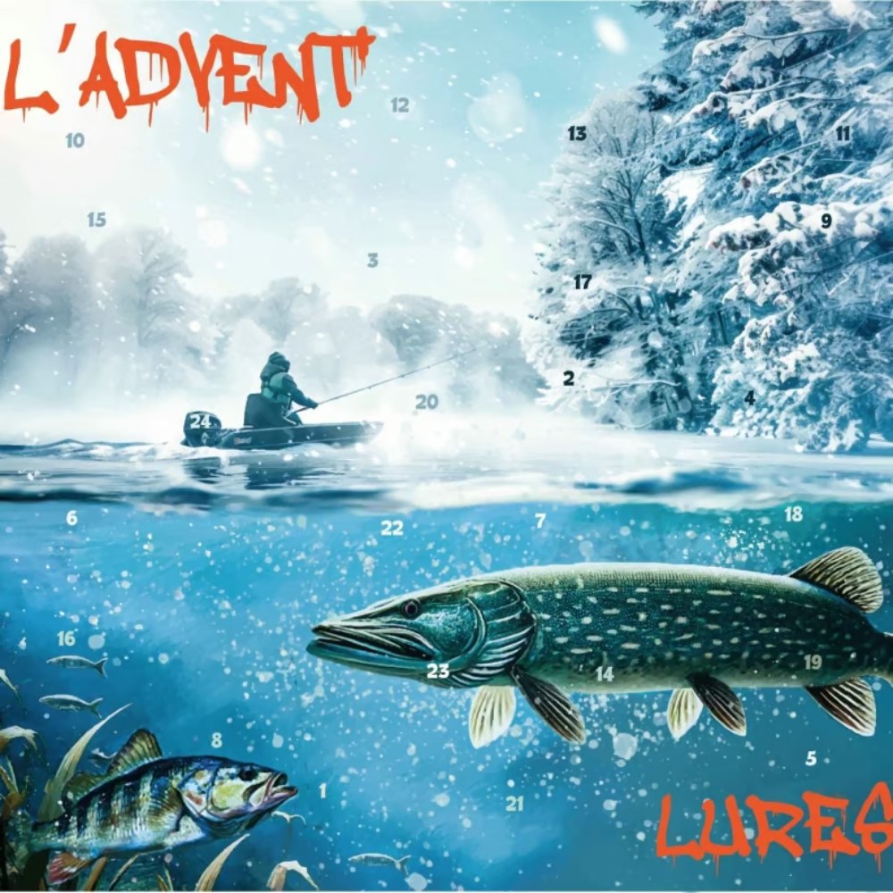 Fishing Advent Calendar - 24 Unique Lures for Predator Anglers