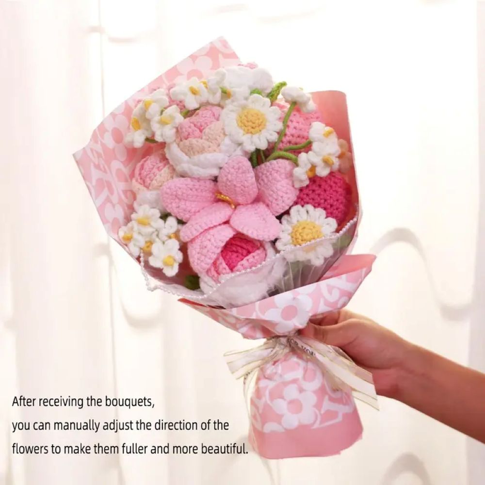 Handmade Crochet Flower Bouquet