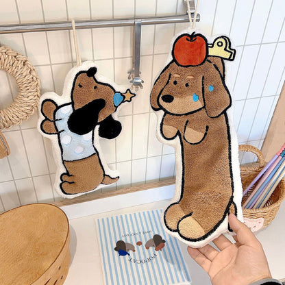 Adorable Dog Hand Towels - Star Dachshund