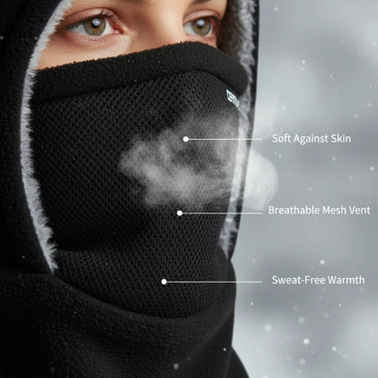 Thermal Fleece Balaclava – Windproof 3-in-1 Winter Hat, Mask & Neck Warmer