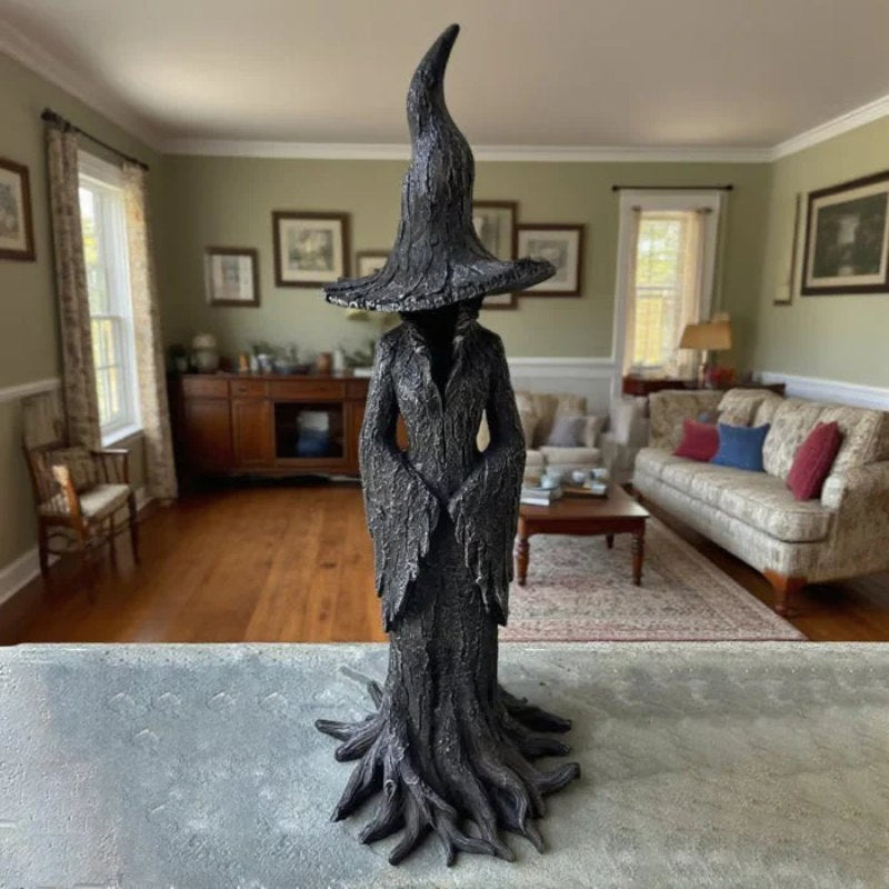 🧙‍♀️💫Hand-Painted Enchanting Witch Statue - The Guardian of Your Home