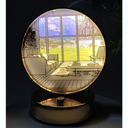 LED Mirror and Lighting Painting Multifunctional Decoration
