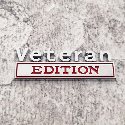Veteran Edition - Emblem Sticker Badge, Funny Decals for Car, Truck, SUV, Motorcycle - TE008