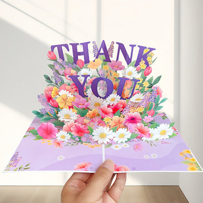 Vibrant 3D Butterfly & Daisy Pop-Up Greeting Card💐🦋
