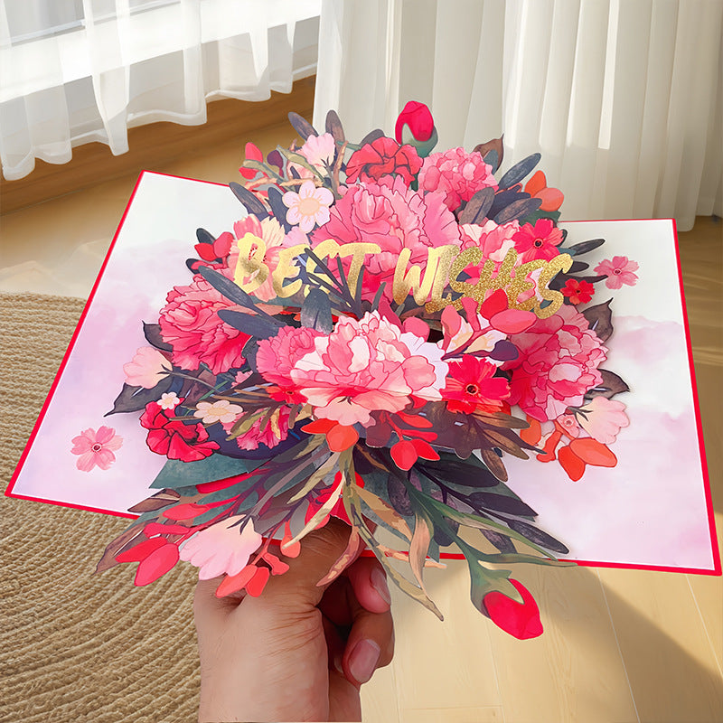 Vibrant 3D Butterfly & Daisy Pop-Up Greeting Card💐🦋