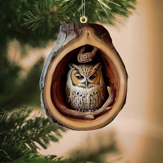 Owl - Animal Christmas Ornament CH050