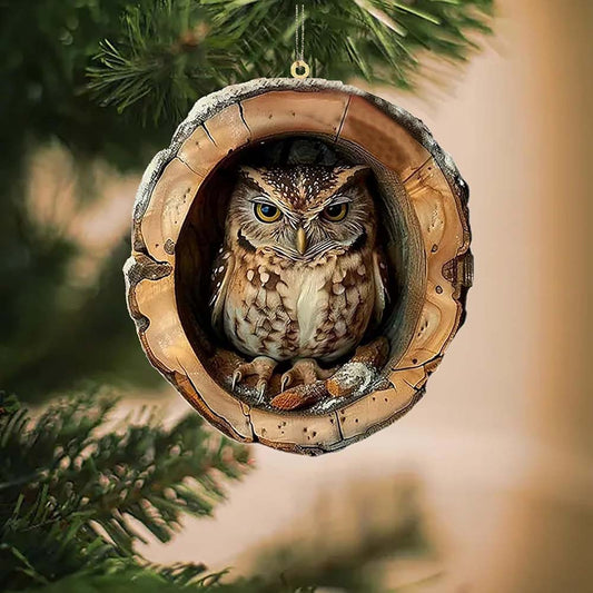 Owl - Animal Christmas Ornament CH051