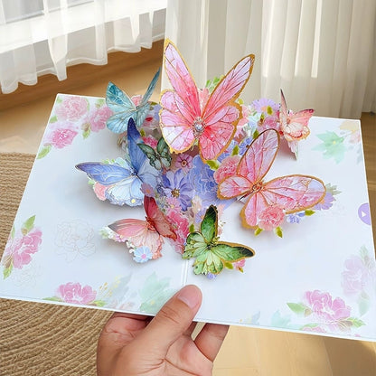 Vibrant 3D Butterfly & Daisy Pop-Up Greeting Card💐🦋