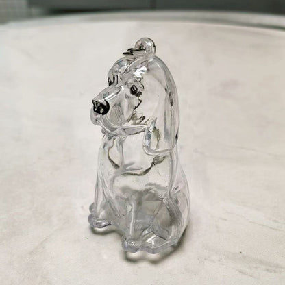 Dog Hair Collector Keychain Charm Memorial Storage Box