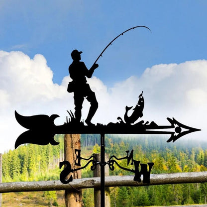 Fishing Stainless Steel Weathervane MW022